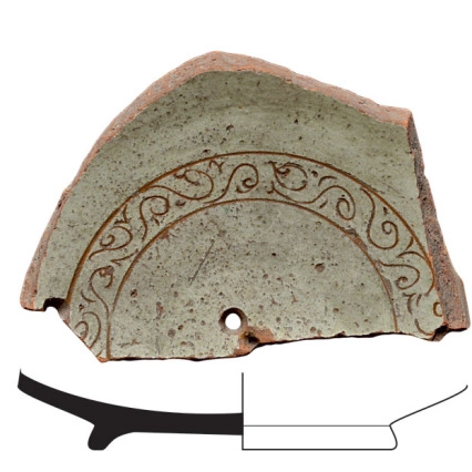 Dish fragment