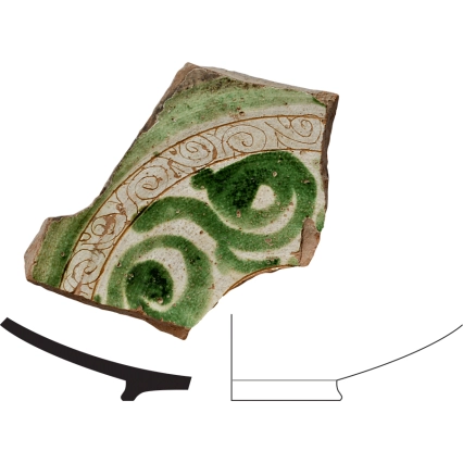 Dish fragment