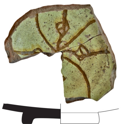 Dish fragment