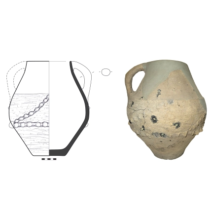 Vase-shaped vessel